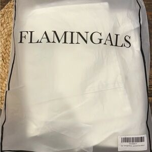 Flamingals White Cropped Pants